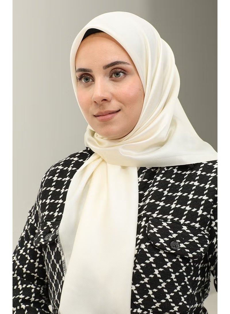 Sefa Merve وشاح سادة 1266-42 كريمي - Image 3